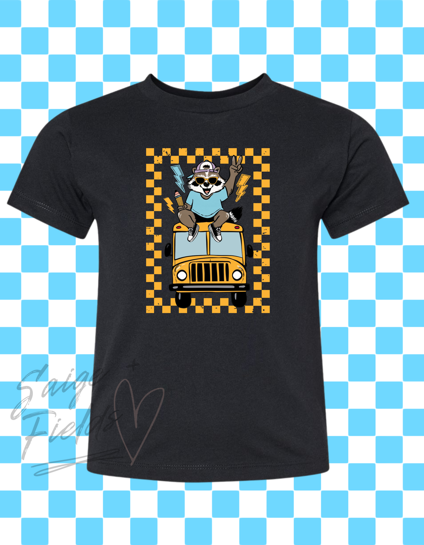 School Bus Raccoon