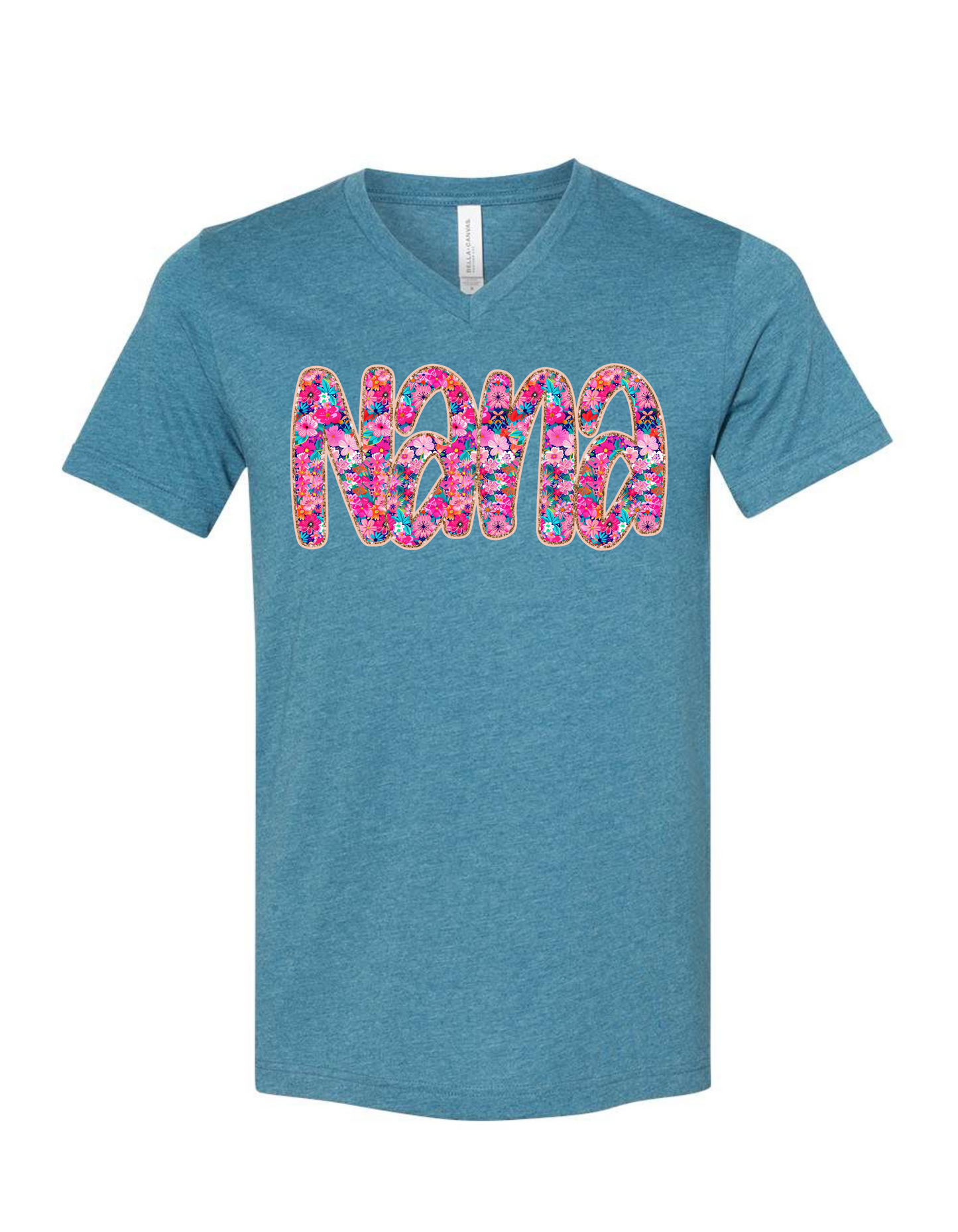 NANA Floral V-Neck Tee