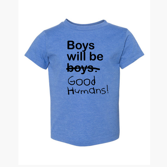 Boys Will Be Heather Columbia Youth Tee