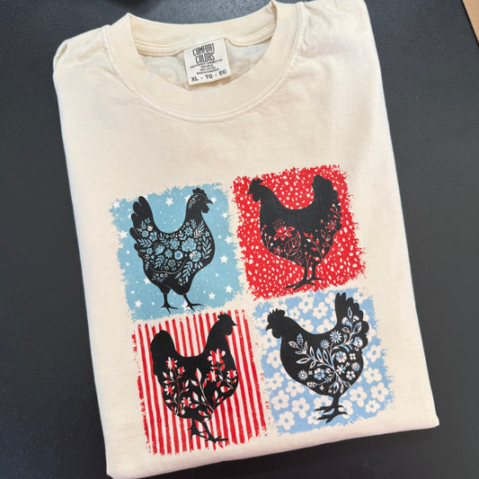 Patriotic Hens