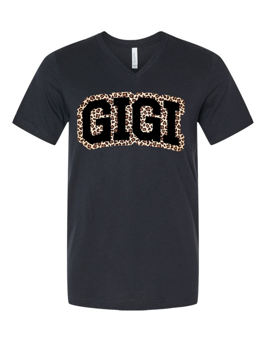 GIGI Cheetah V-Neck Tee