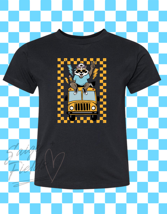 School Bus Raccoon