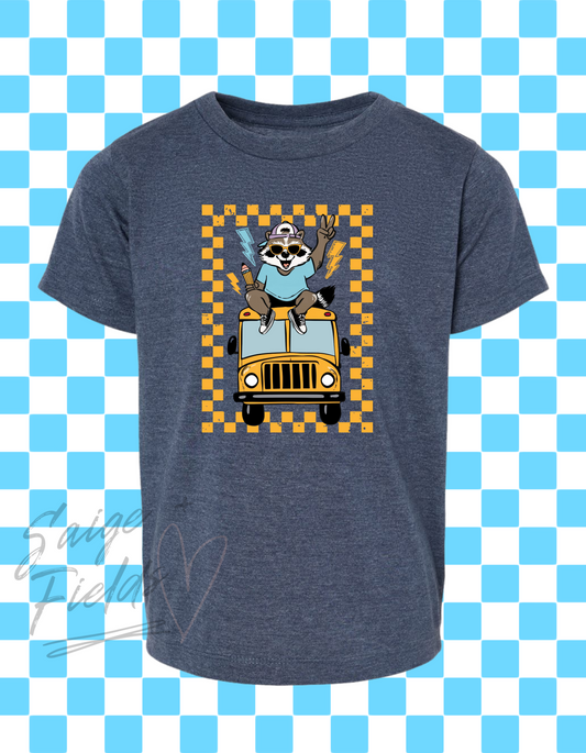 School Bus Raccoon