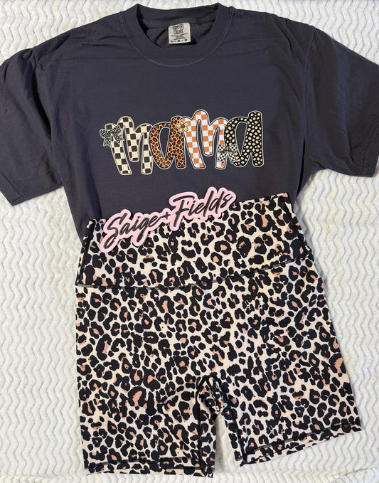 Checkered MAMA Tee