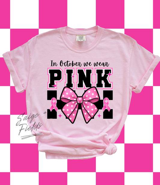 In October we wear Pink