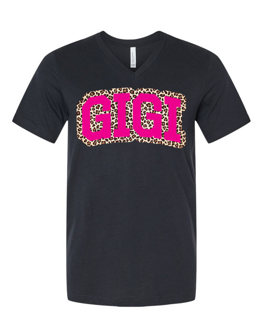 GIGI Cheetah V-Neck Tee