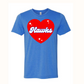 HAWKS Heather Blue Tee